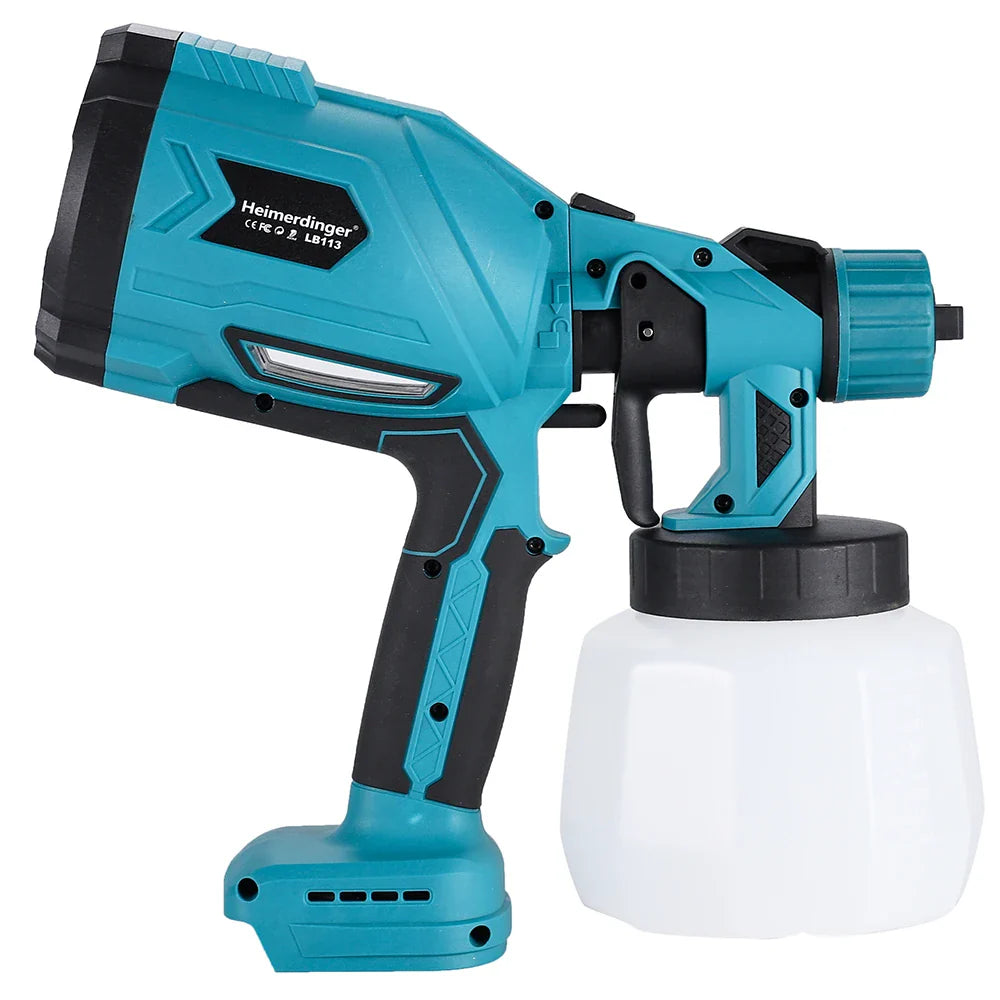Pulverizador de Tinta 1000ml Elétrico de 200W + BRINDE (2 Baterias Extras)